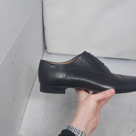 Christian Louboutin Greggo Black Lace-Up Leather Dress Shoe - Picture 4 of 13